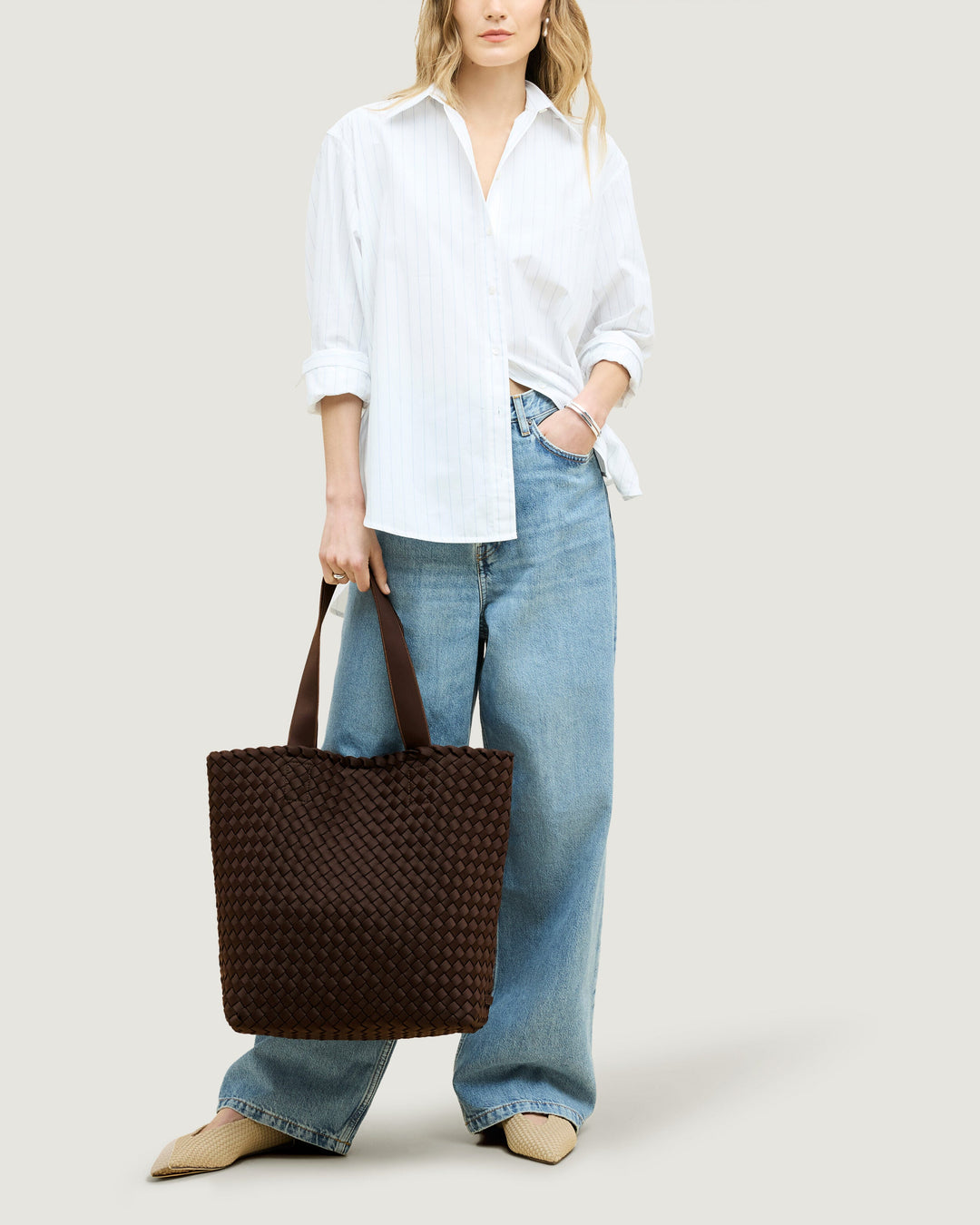 Como Shopper Tote Chocolate