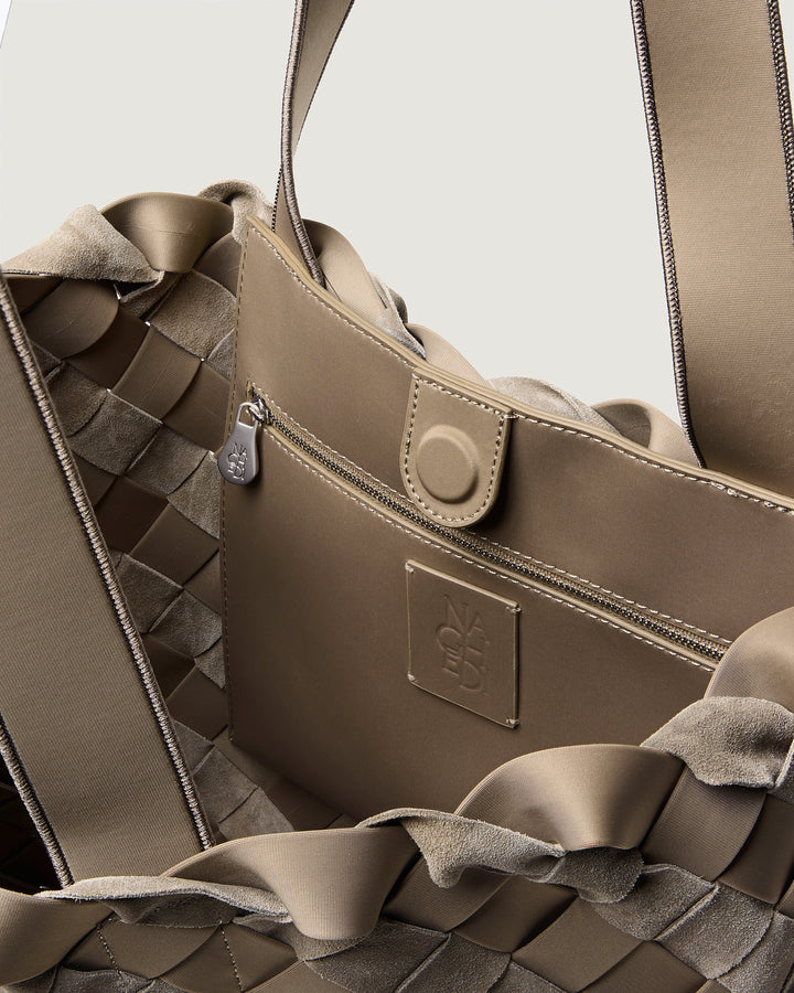 Como Shopper Tote Suede &amp; Neoprene Bluff