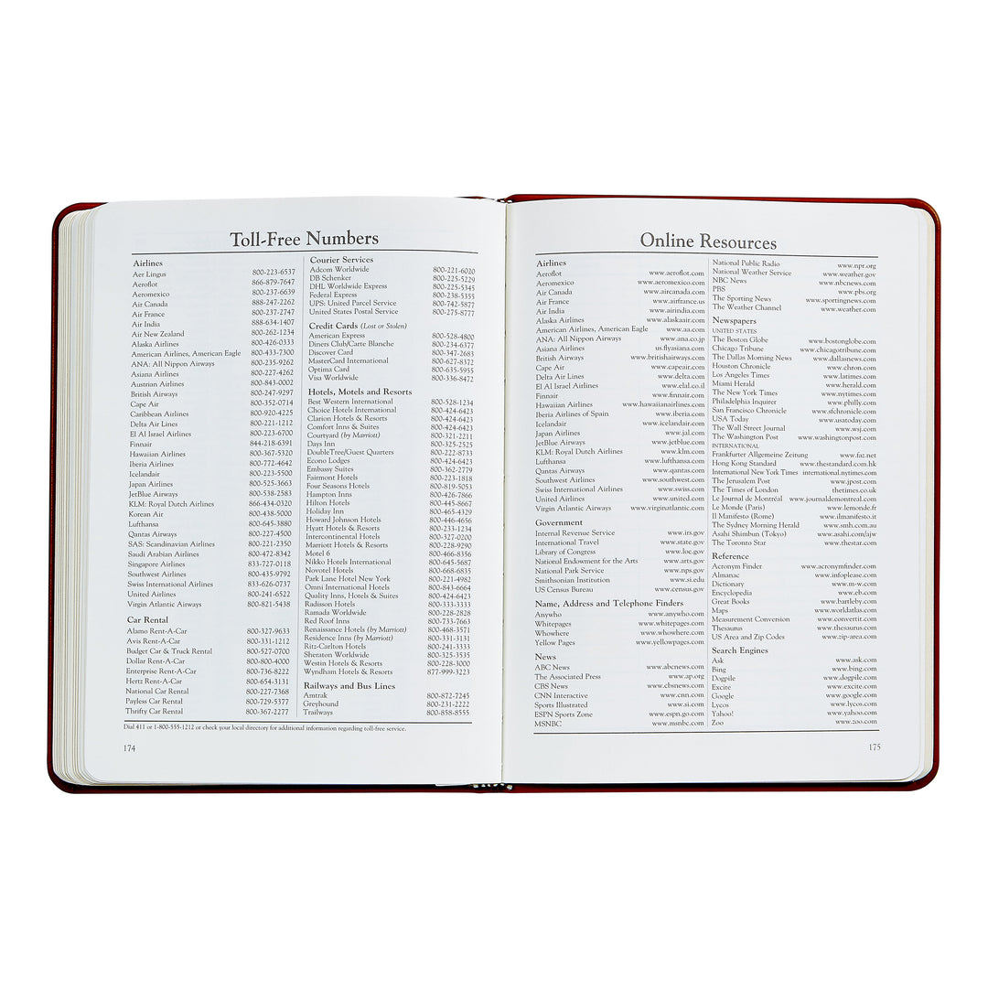 2026 Desk Diary Red