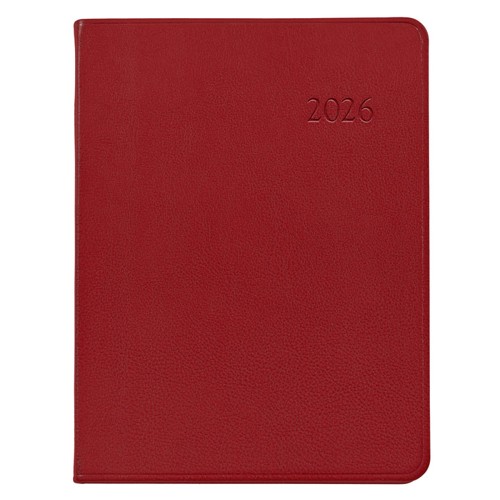 2026 Desk Diary Red