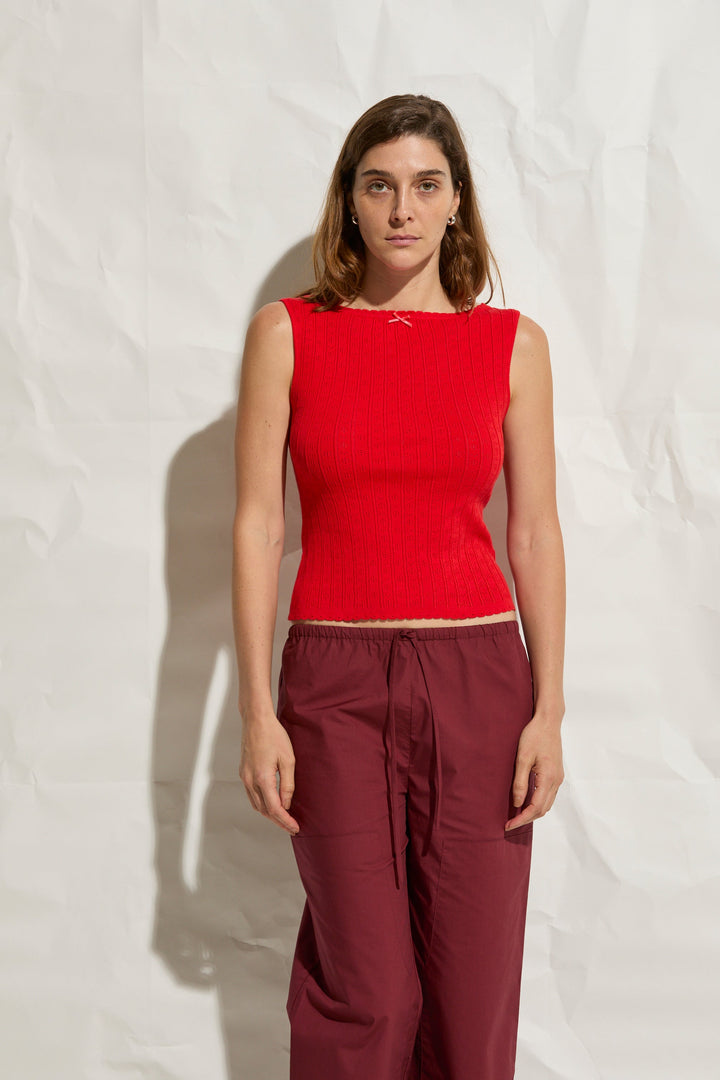 Paloma Pointelle Muscle Tank