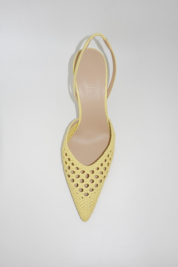 Juni Slingback Pumps Butter Yellow