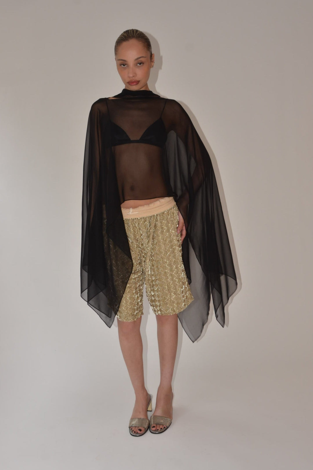 Silk Smoke Caftan Onyx