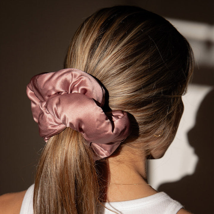 Pillow Scrunchie Damask Rose