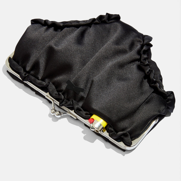 Undies Pouch Black Satin