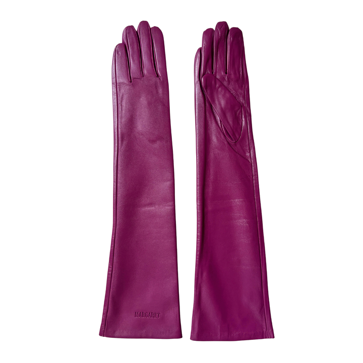 Leather Opera Gloves Berry