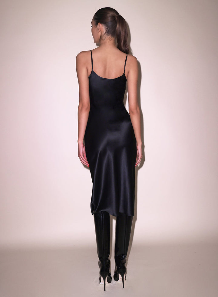 Vampire Rose Embroidery Slip Dress