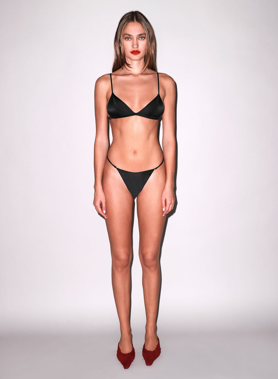 Luxe Triangle Bra Black