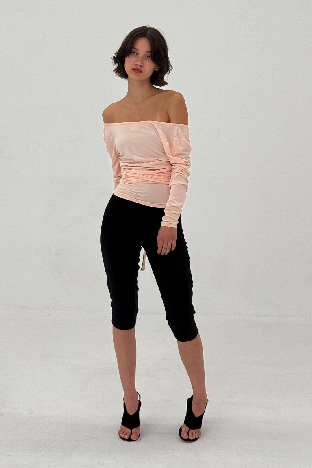 Ballerina Wrap Top Powder Pink