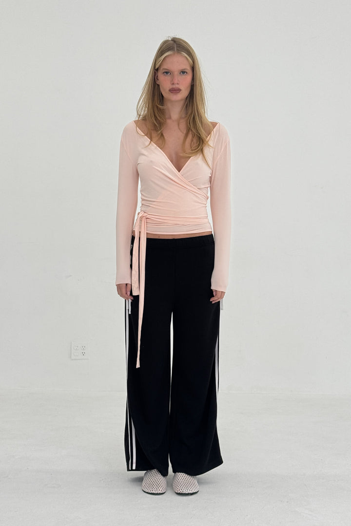 Ballerina Wrap Top Powder Pink
