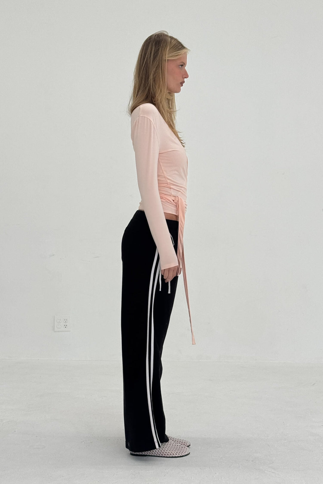 Ballerina Wrap Top Powder Pink