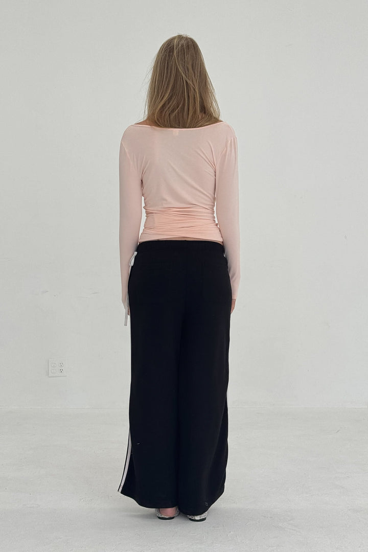 Ballerina Wrap Top Powder Pink