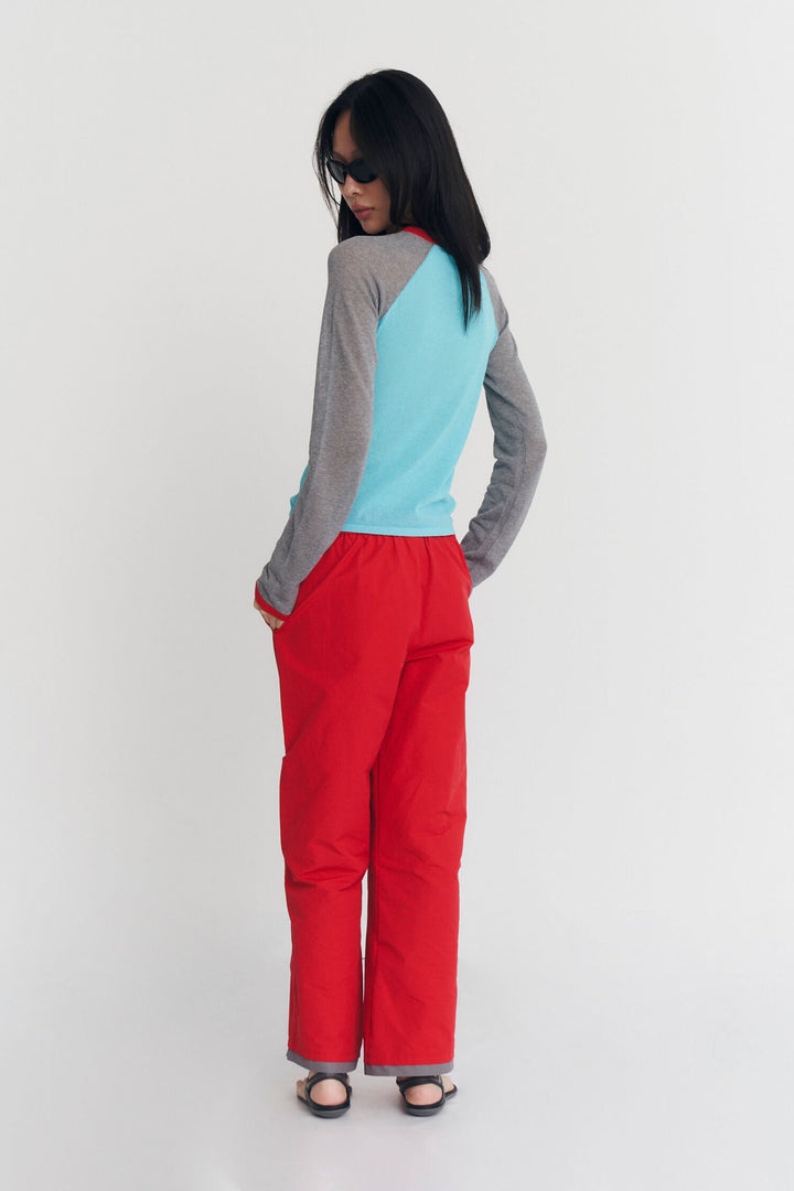 Mirinae Raglan Knit Top Geleira Multi