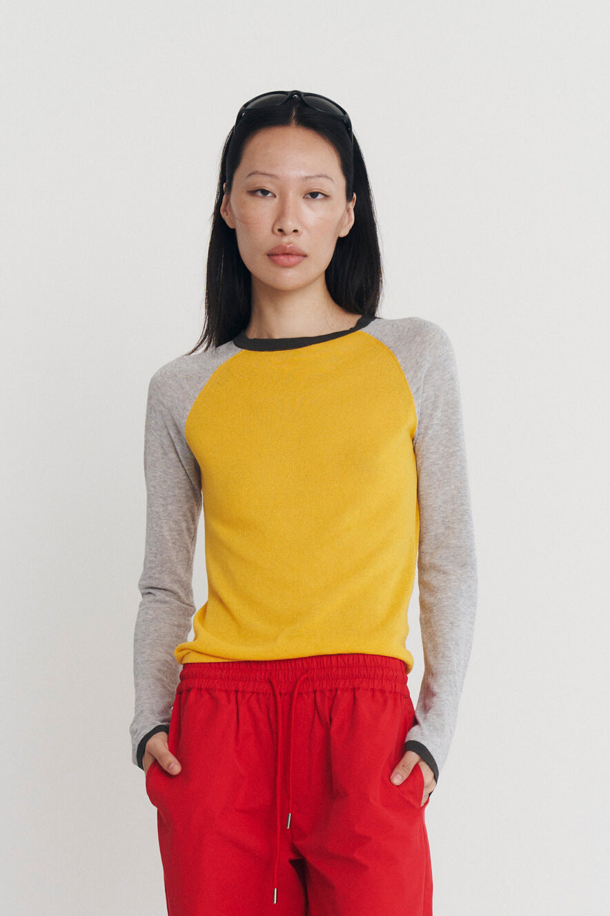 Mirinae Raglan Knit Top Maracuja Multi