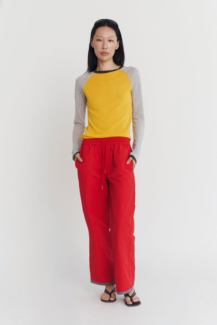 Mirinae Raglan Knit Top Maracuja Multi