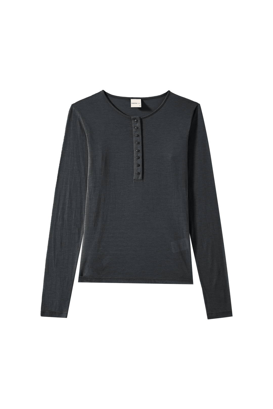 Haram Henley Top Charcoal