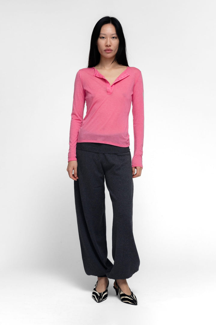 Haram Henley Top Pink