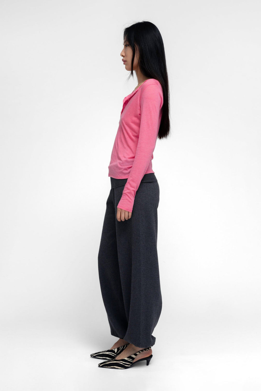 Haram Henley Top Pink