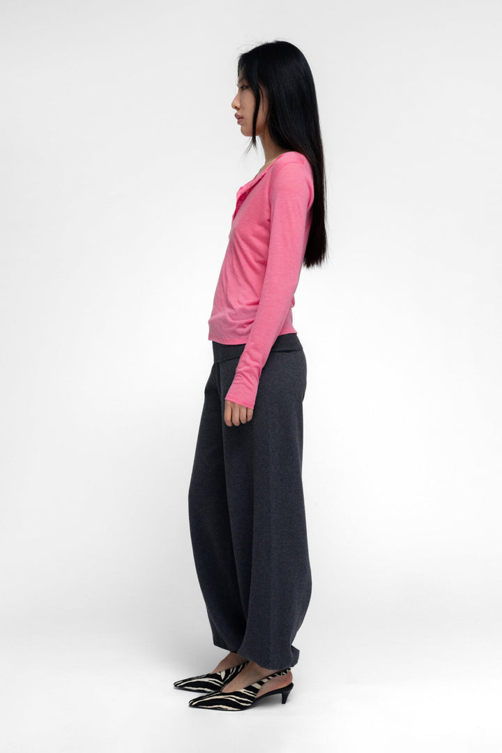 Haram Henley Top Pink