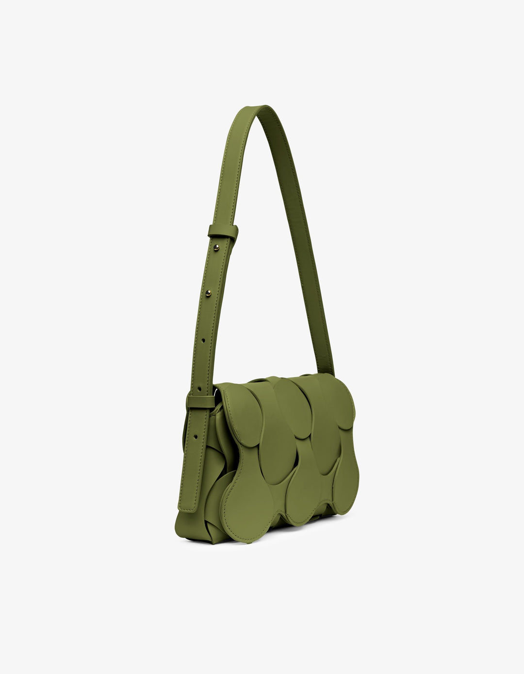 Gigi Leather Crossbody Moss