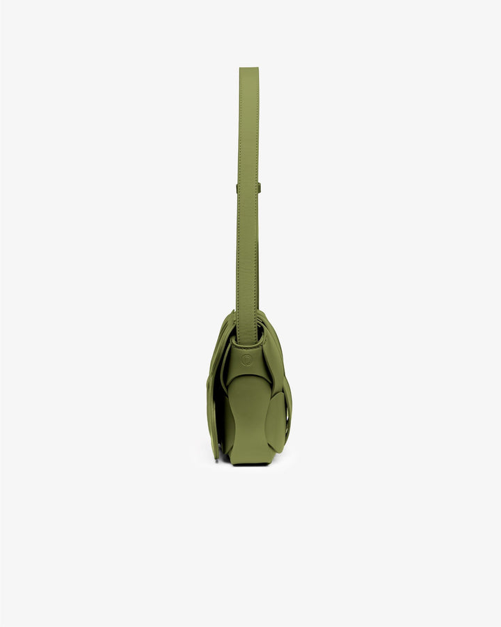 Gigi Leather Crossbody Moss