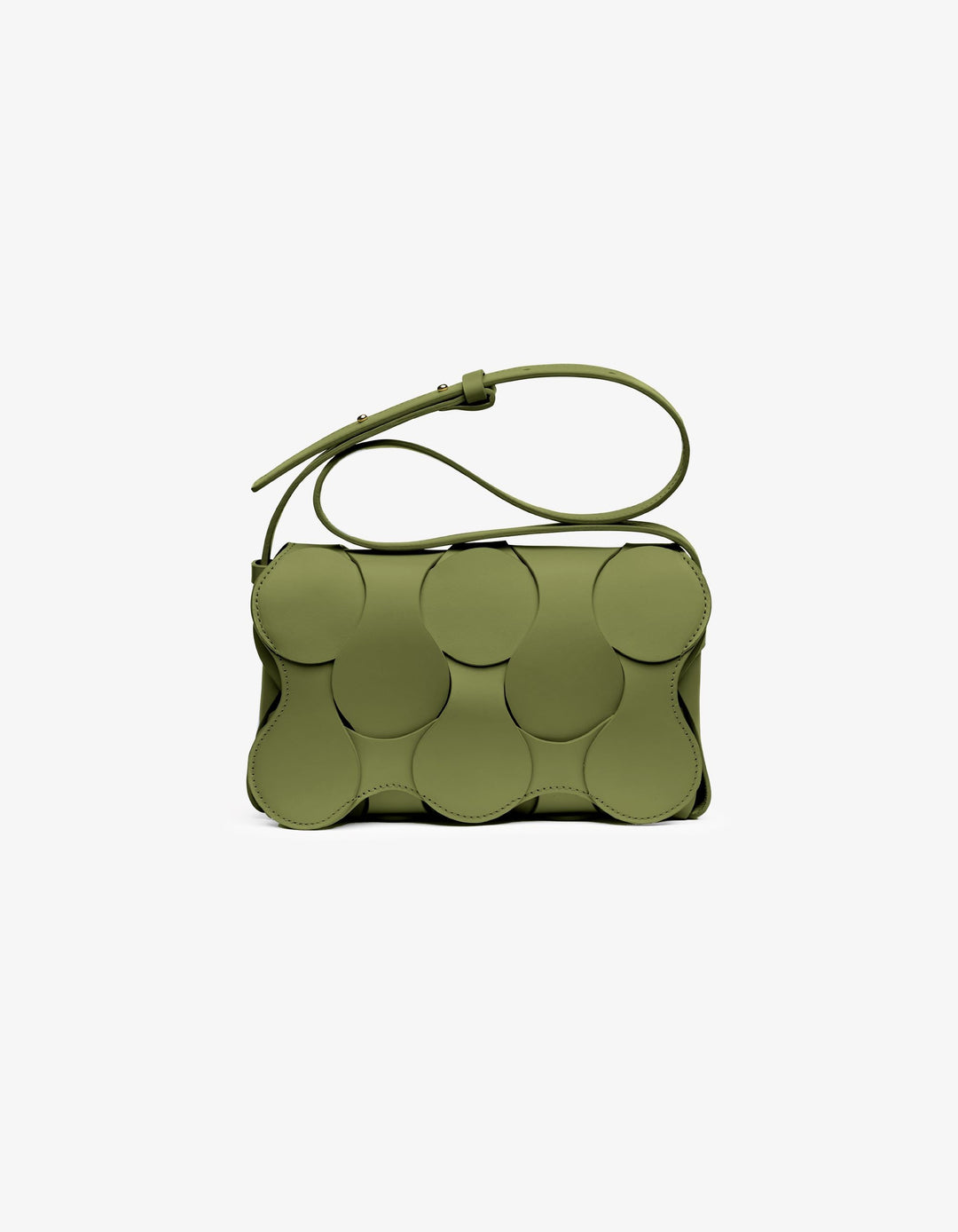Gigi Leather Crossbody Moss