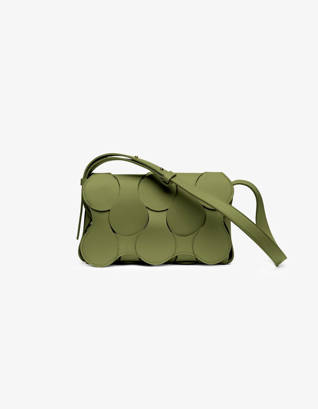 Gigi Leather Crossbody Moss