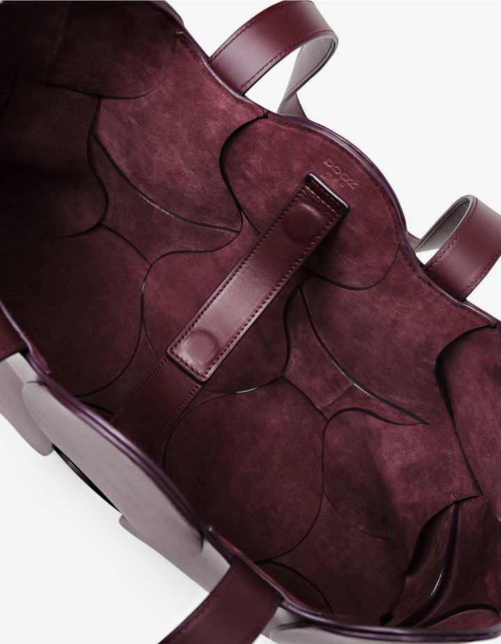 Gigi Leather Tote Oxblood