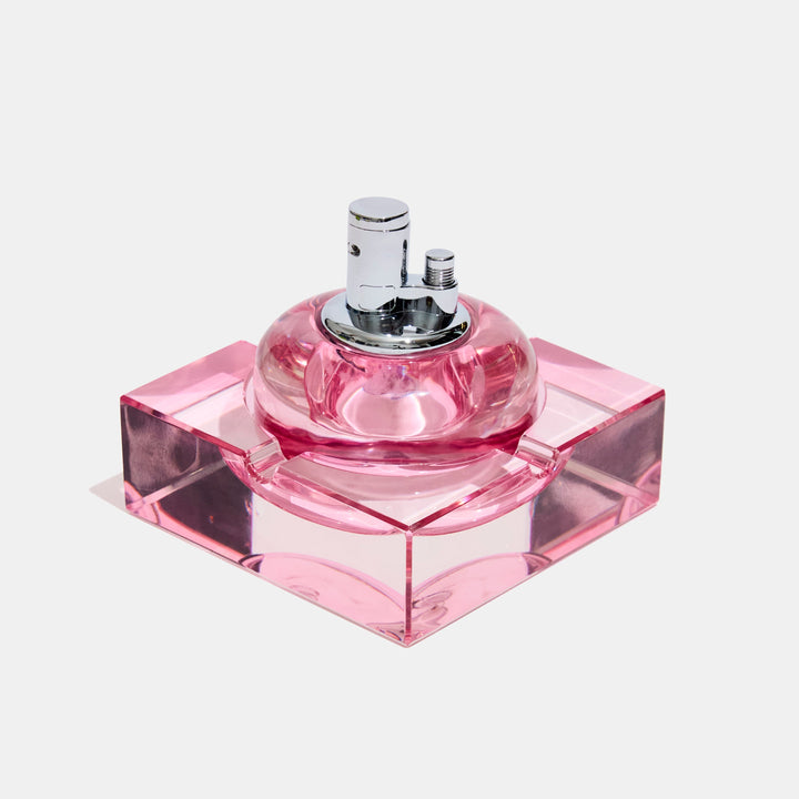 Glass Tabletop Lighter Blush Pink