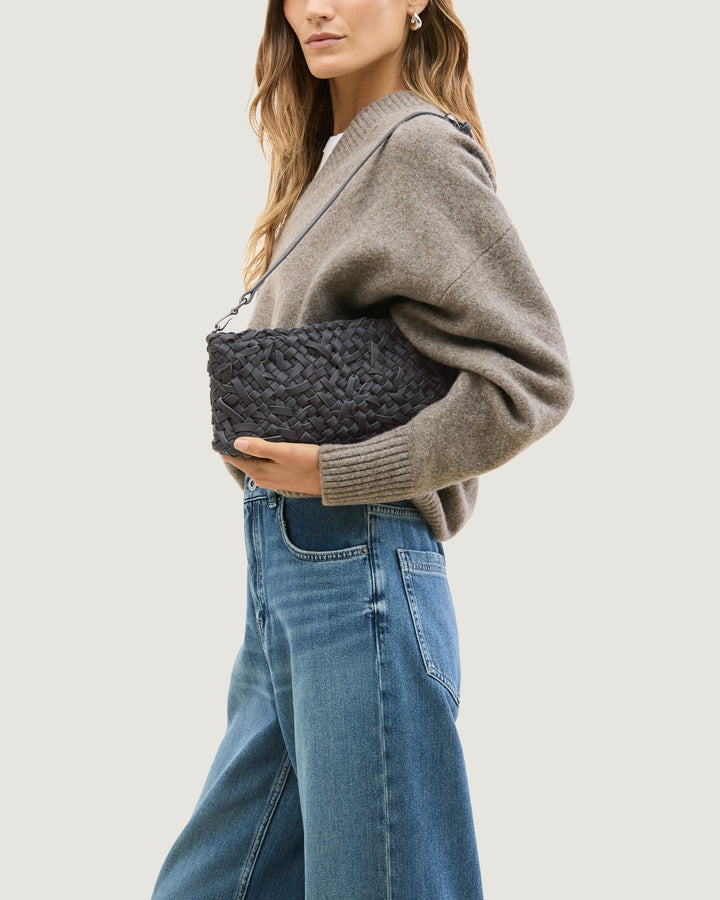Gala Clutch Nest Weave Ash