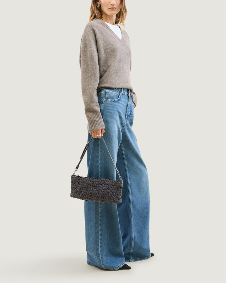 Gala Clutch Nest Weave Ash