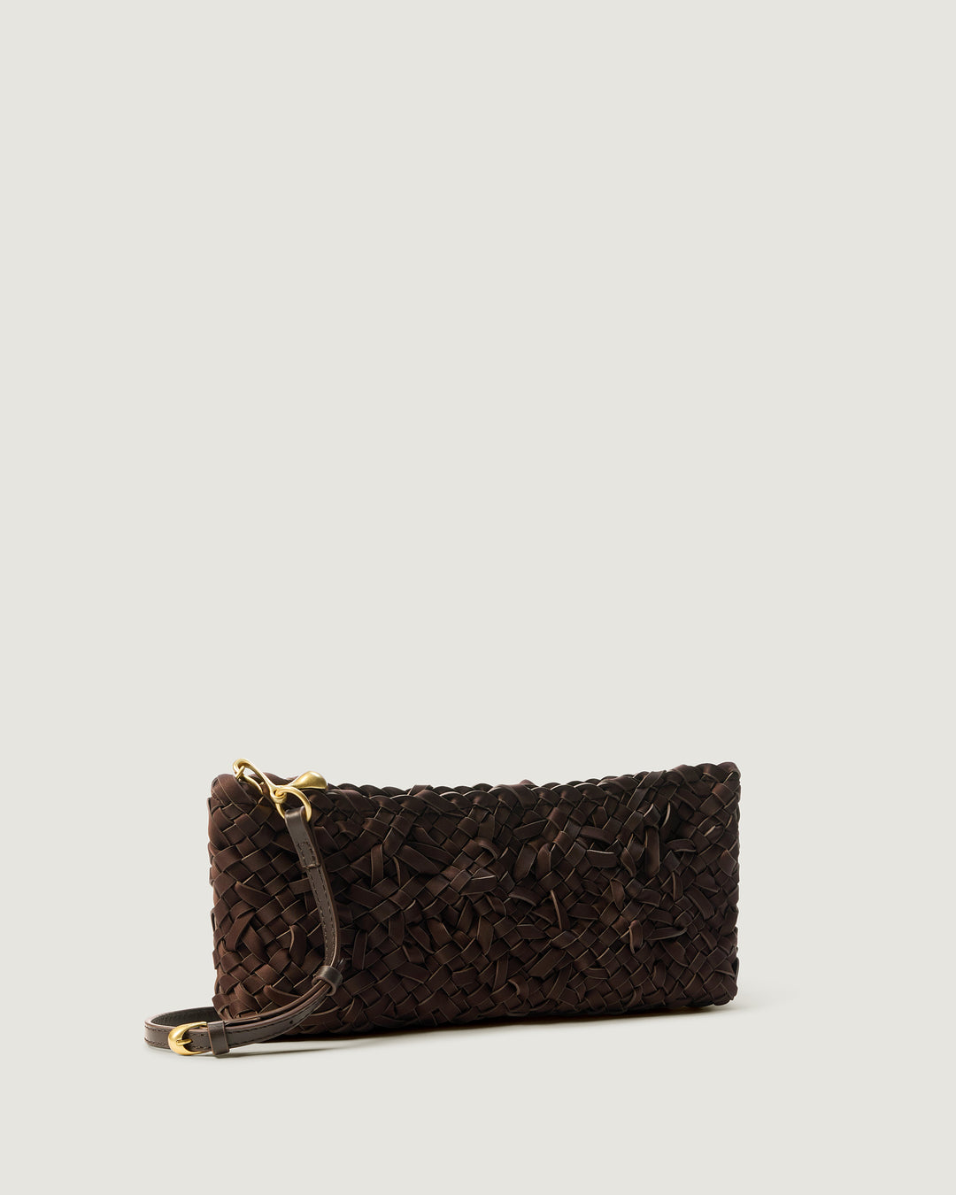 Gala Clutch Nest Weave Chocolate