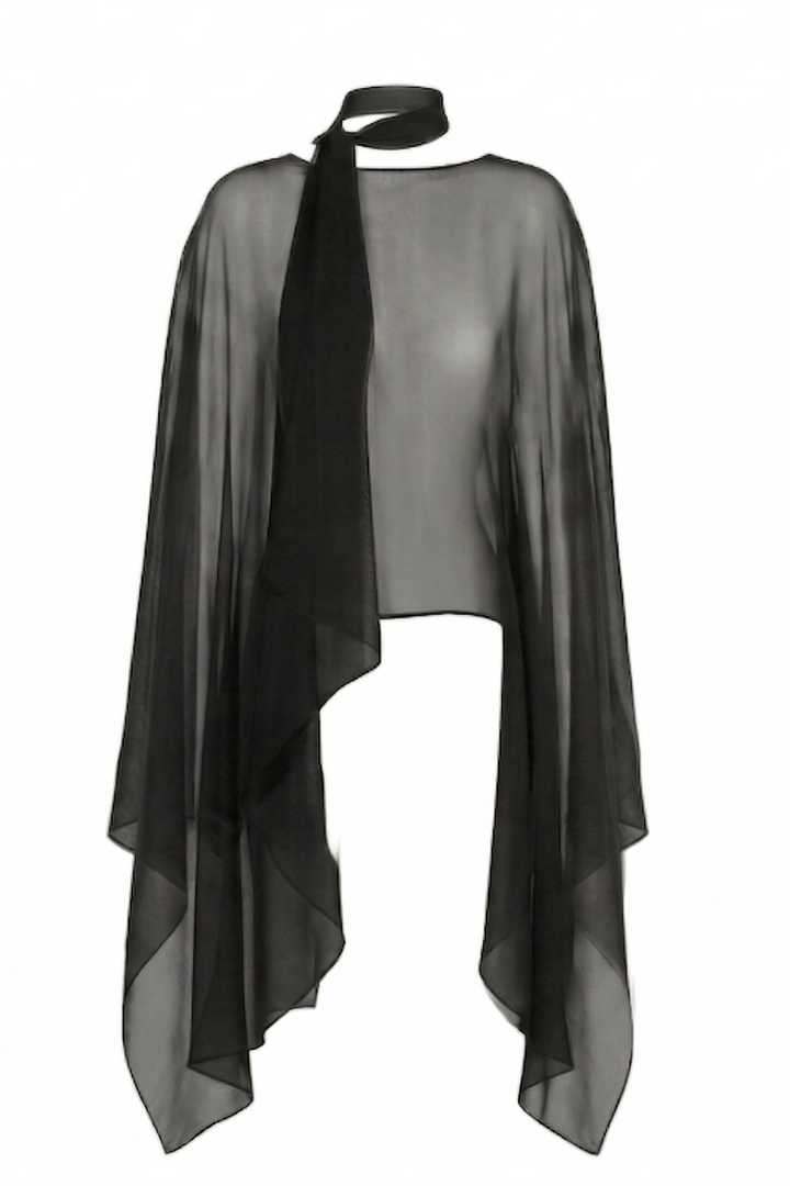 Silk Smoke Caftan Onyx