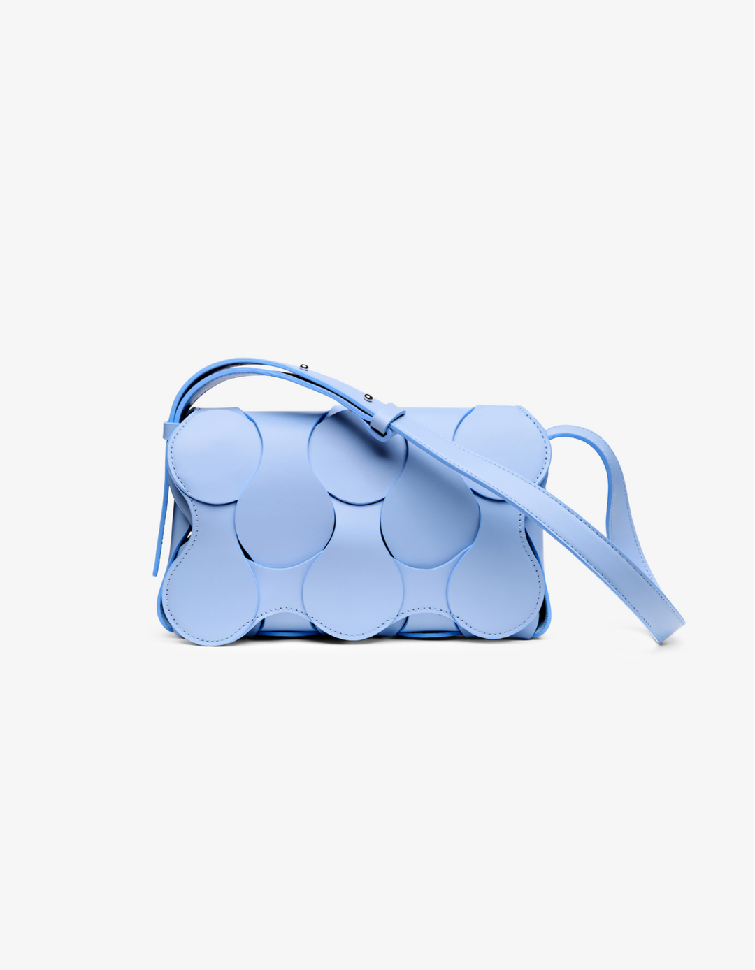 Gigi Leather Crossbody Sky