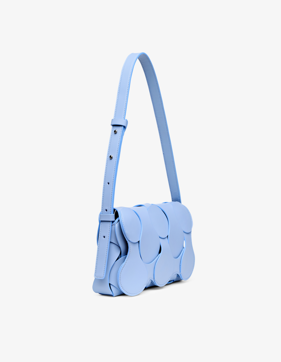 Gigi Leather Crossbody Sky