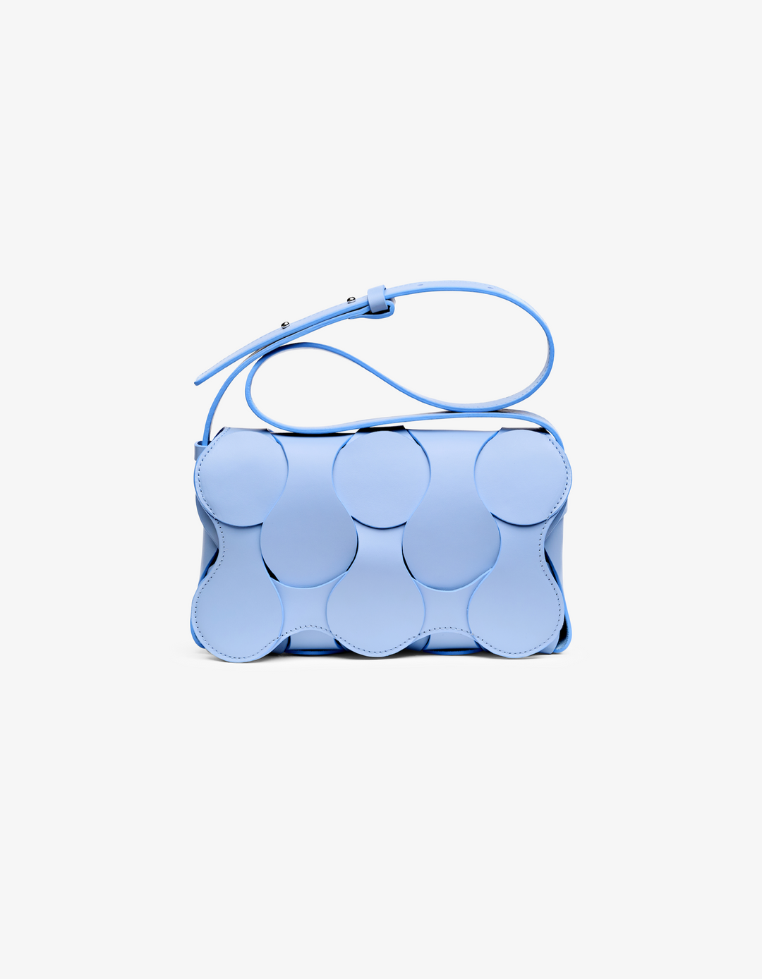 Gigi Leather Crossbody Sky