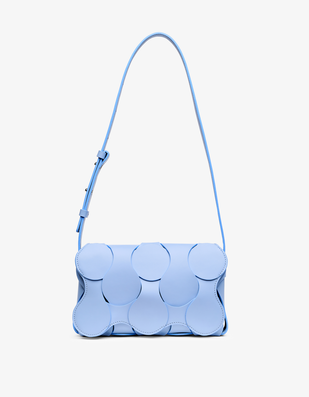 Gigi Leather Crossbody Sky