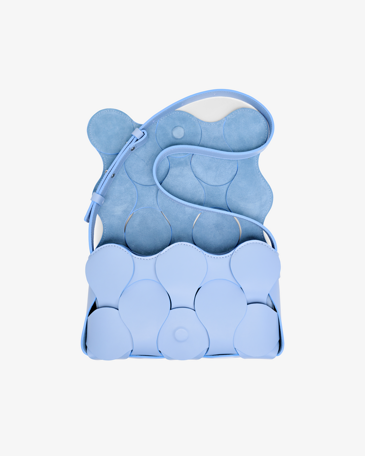 Gigi Leather Crossbody Sky