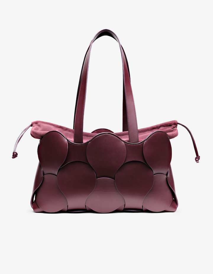 Gigi Leather Tote Oxblood