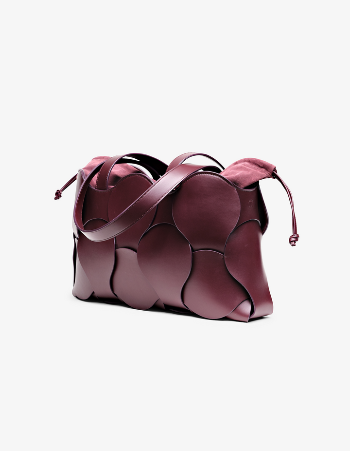 Gigi Leather Tote Oxblood
