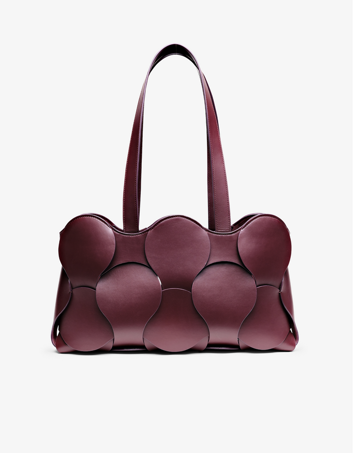 Gigi Leather Tote Oxblood