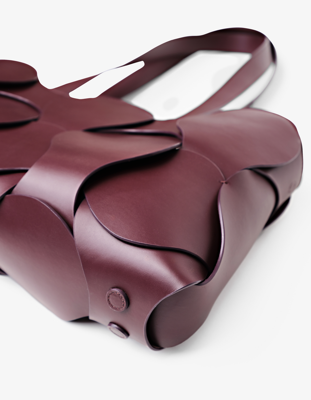 Gigi Leather Tote Oxblood