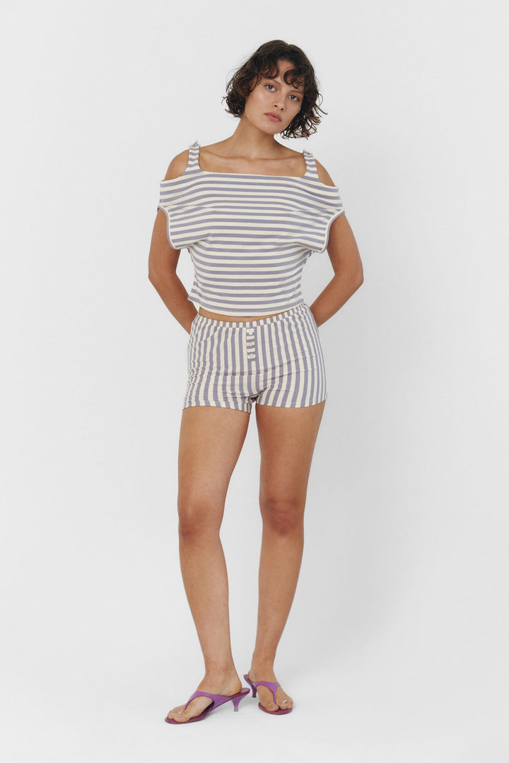Jaci Shorts Seaside Stripe