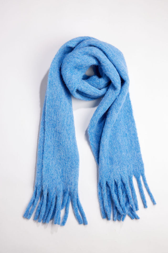Cozy Solid Fringe Scarf
