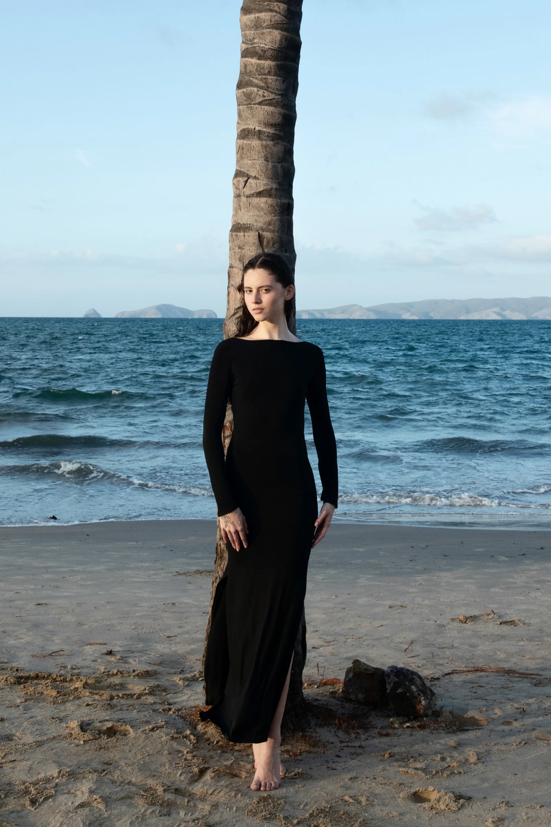 Costa Dress with Cowries in Black