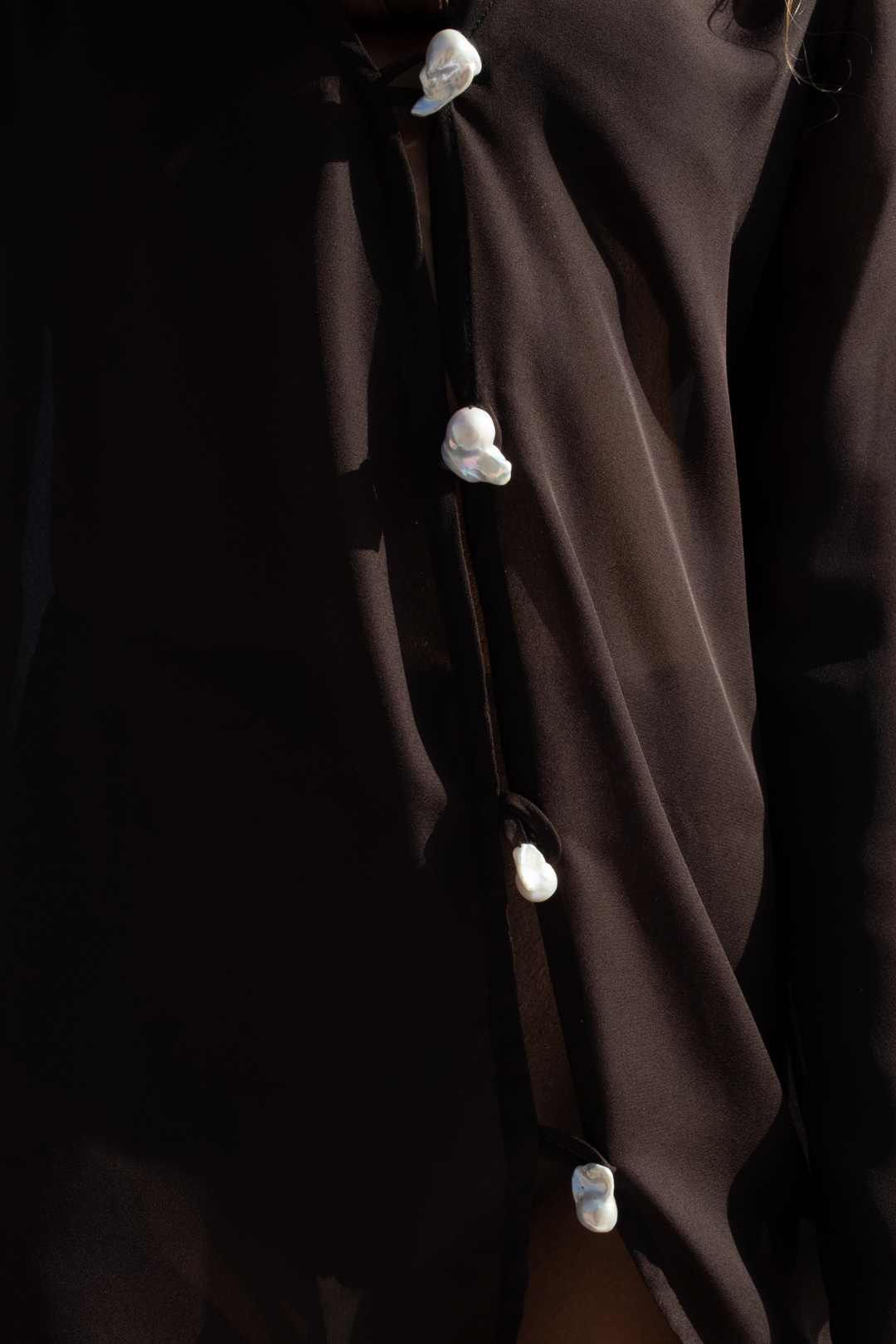 Pearl Kaftan Dress in Brown