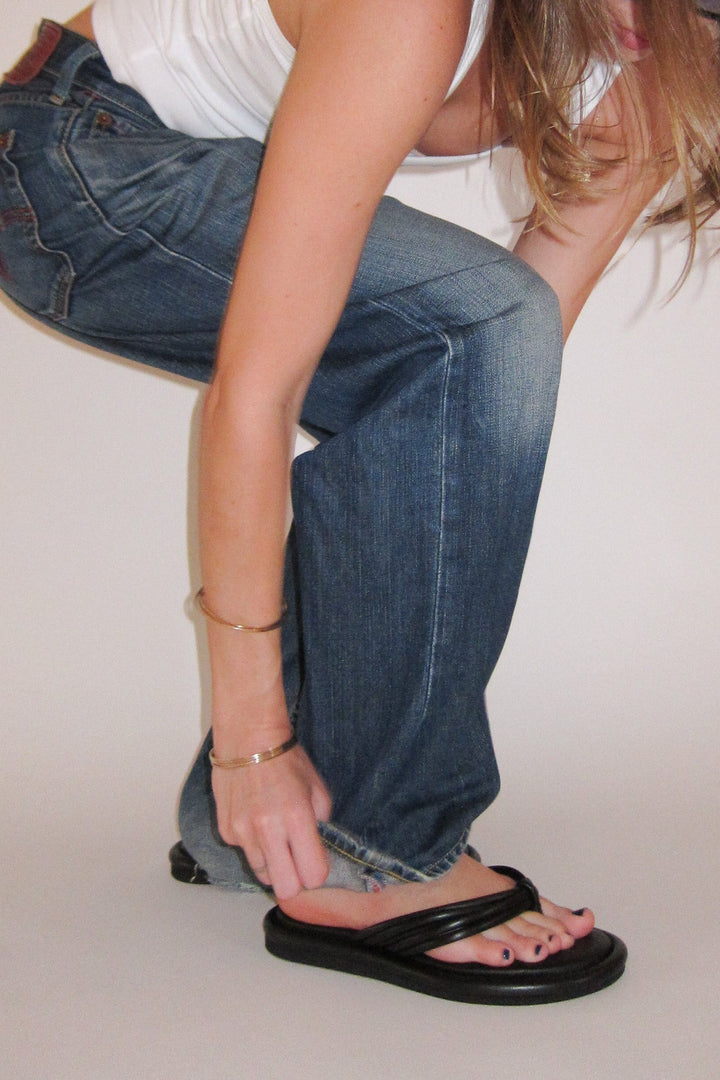 Harper Leather Thong Sandal