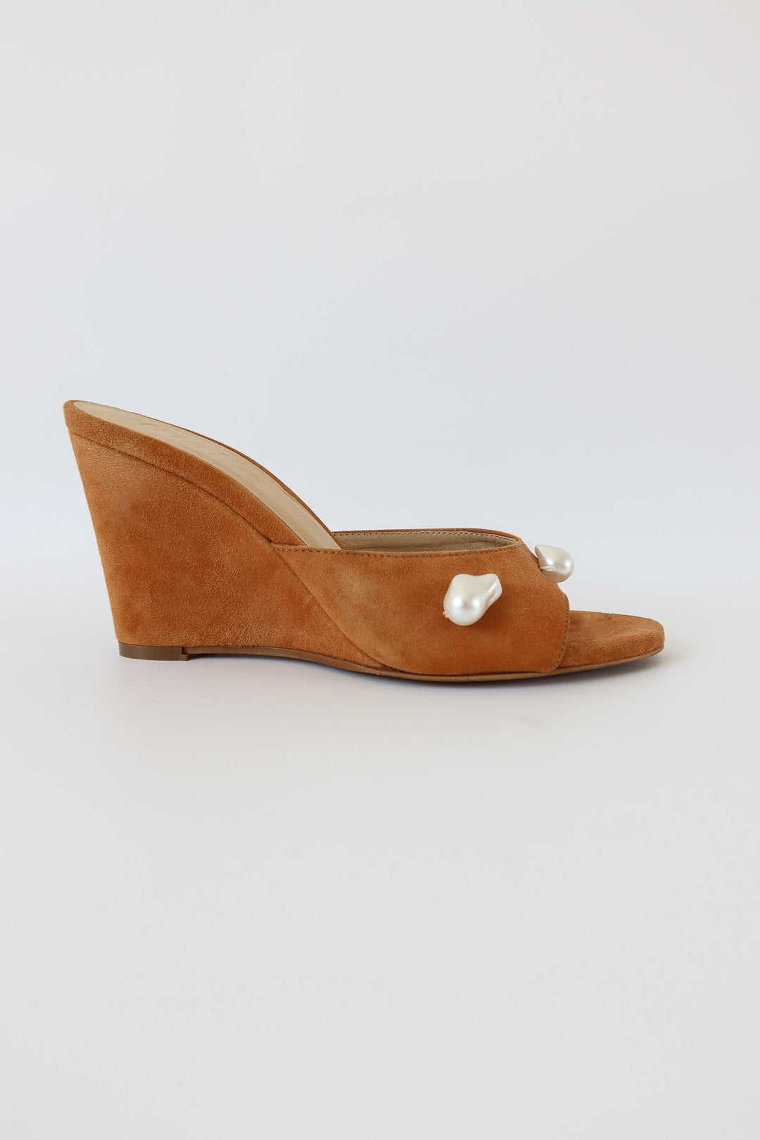 Kourtney Suede Wedge Sand Brown