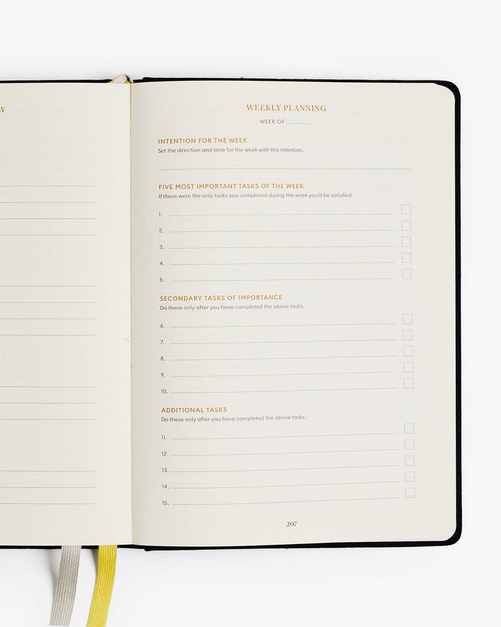 Productivity Planner - Black