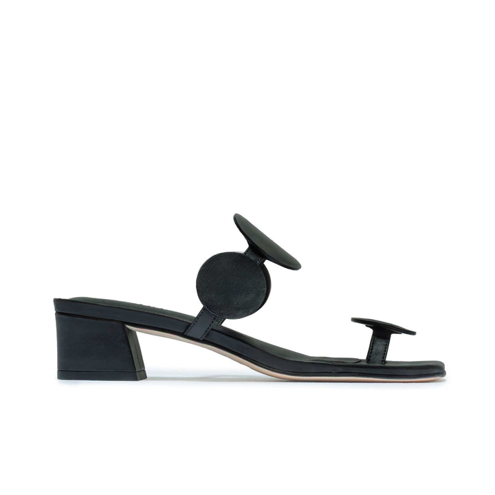 Jupiter Moon Low Heel Sandal Black